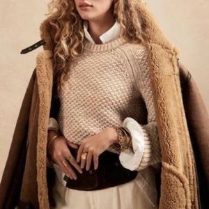 Merino Honeycomb Stitch Sweater